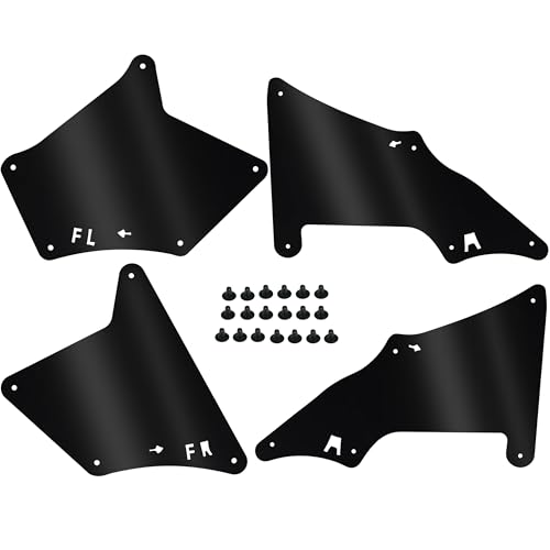 ECOTRIC Splash Guards Fender Liner Shield Compatible with 2003-2022 Toyota 4 Runner 2007-2014 FJ Cruiser 2003-2020 Land Cruiser 2003-2020 Lexus GX460 GX470 Replace for 5373535150 5373635150 5388635020