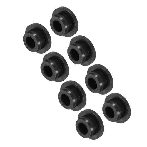 Image of MECCANIXITY 8pcs T-Shaped Silicone Plugs 26mm 1 Inch Dia Snap in Plug Hole Seal Cover Round Rubber Stopper for Kitchen Rubber Bulkheads Waterproof Sealing Plugs Black