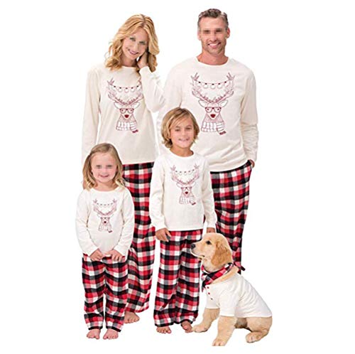 Conjunto de Pijamas Familiares de Navidad, Trajes Navideños para Mujeres Hombres Niño, Ropa Invierno Sudadera Chándal Suéter Niños de Navidad-Niño