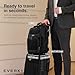 EVERKI Onyx Business Executive Laptop Backpack – Ballistic Nylon & Leather Office Bag, Durable bag with Multiple Pockets, 17.3