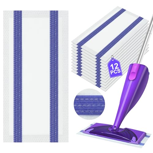 Disposable Mop Pad Refills for Swiffer WetJet Hardwood and Floor Spray Mop Multi-Layer Dry Mop Pads Refill Compatible with Swiffer Wet Jet Heavy Duty Mopping Pads Refills, Multi Surface Floor Cleaning