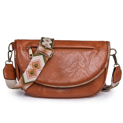 Image of Crossbody Bags For Women Trendy, Vegan Leather Hobo Handbag Shoulder Purse For Ladies with Adjustable Strap