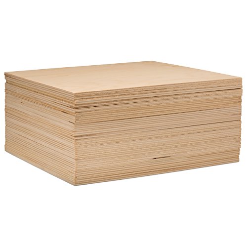 3 mm 1/8 x 8 x 8 Inch Premium Baltic Birch Plywood, Box