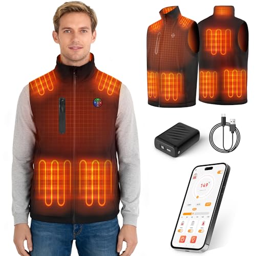 Chaleco térmico de 8 zonas con batería de 20000mAh, el regalo perfecto de invierno