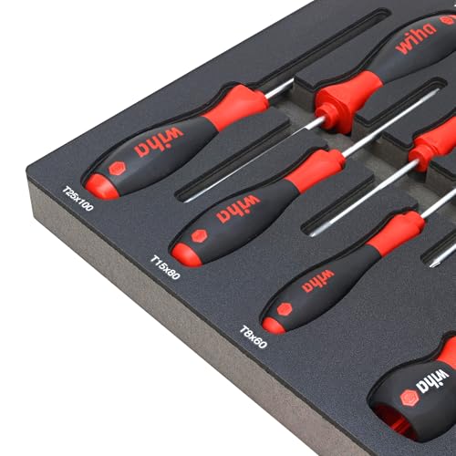 Wiha 91851 45 Piece Knife Maintenance Magnetic Workstation Tray Set