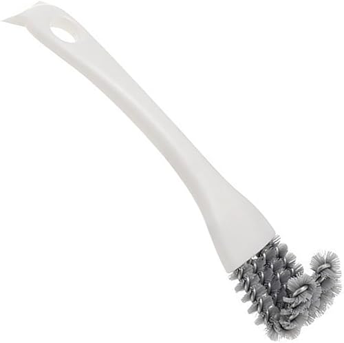 Miniatura 2 de PHILISENMALL Curved Hard Bristles Kitchen Cleaning Brush Stiff Nylon Bristles Grout Scraper Tool Ergonomics Handle Small Crevice Sink Scrub Brush