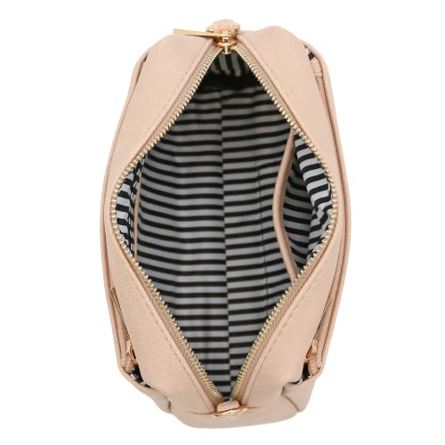 Image of FashionPuzzle Triple Zip Small Crossbody Bag