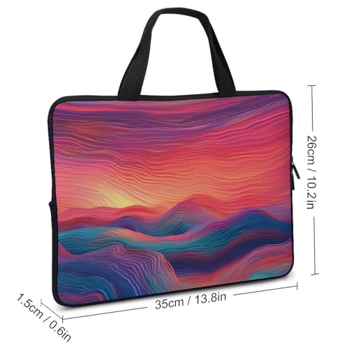 Sac bandoulière ordinateur 13 pouces à rayures colorées