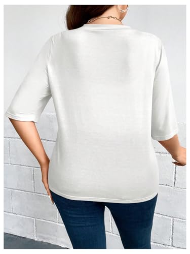 WDIRARA Women's Plus Size Lightweight Open Front Cardigan Casual Half Sleeve Kimono Cardigans2