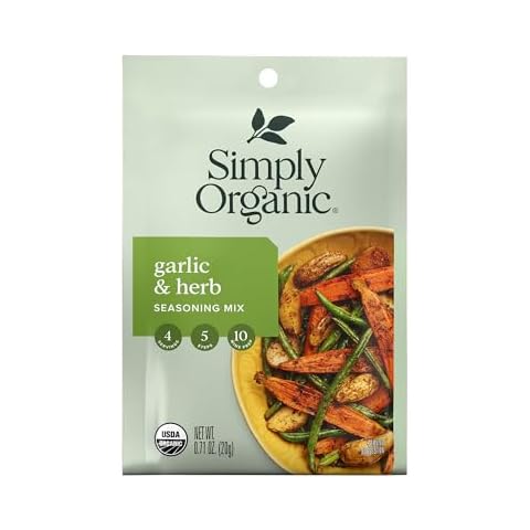 Simply Organic Garlic & Herb Vegetable Seasoning Mix Cover