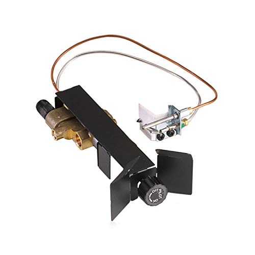 Real Fyre SPK-26 - Válvula manual de encendido/piloto/apagado con piloto de pie, perfil bajo, gas natural