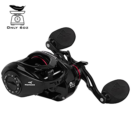 Image of KastKing Spartacus II Baitcasting Fishing Reel, 6oz Ultralight Baitcaster Reel, Super Smooth with 17.6 LB Carbon Fiber Drag, 7.2:1 Gear Ratio, 39mm Palm Perfect Lower Profile Design