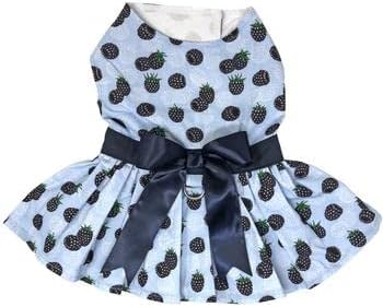 Blackberries Dog Dress with Matching Leash (Small)