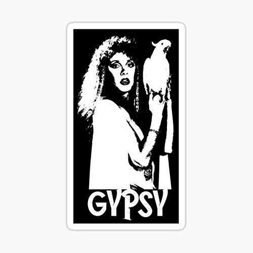 Stevie Gypsy - White Stencil - Nicks Sticker - Sticker Graphic - Auto, Wall, Laptop, Cell, Truck Sticker for Windows, Cars, Trucks