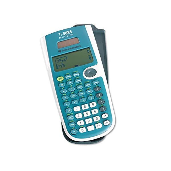 Texas Instruments TI-30XS MultiView Wissenschaftlicher Taschenrechner, 16 Stellen, 4 Zeilen, Akku/Solar, Blau/Weiß – Bild 6