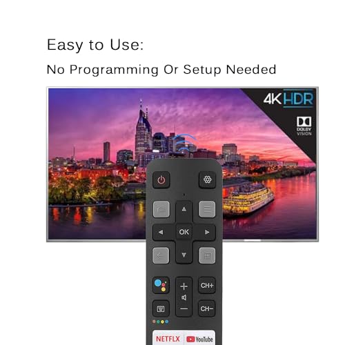 Universal Remote Control Replacement for TCL Smart TV All Models, Compatible with TCL All Android 4K UHD TVs 40S334 50S434 55S434 75S434 40S330 70S430, etc (No Voice Command) - Image 4