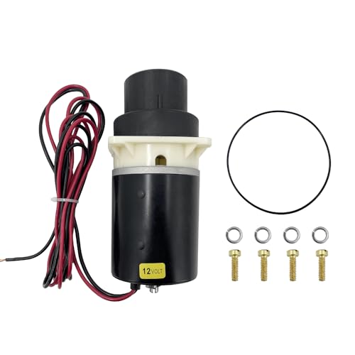 37072-0092 Compatible with Jabsco Marine Designer Series & Quiet Flush Marine Toilet Pump Kit, Waste Pump Assembly Compatible with Toilet Series 37045, 37245, 37055, 37255, 37075, 37275(12V)