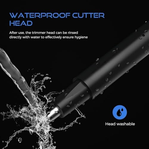Image of SONORO KATE Waterproof Painless Facial Hair Remover - 3-in-1 Nose Ear & Eyebrow Hair Trimmer for Men & Women - Dual-Edge Blades - Compact Portable Battery-Operated Grooming Tool