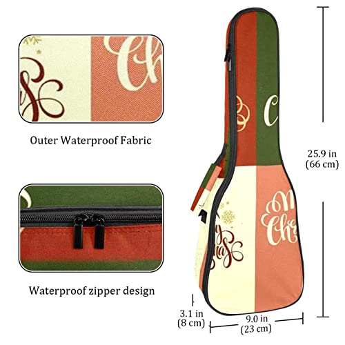 Housse pour ukulélé Merry Christmas avec rembourrage épais en éponge de 10 mm de large – 53,3 cm – Avec sangles… - Les Beatles, Paul McCartney, John Lennon, RIngo Starr, George Harrison Housse pour ukulélé Merry Christmas avec rembourrage épais en éponge de 10 mm de large - 53,3 cm - Avec sangles… – Image 5