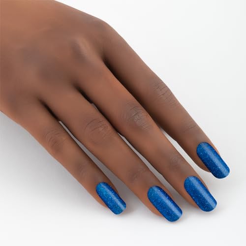 Andreia Halal Breathable Nail Polish - Water Permeable Red Nail Polish - Glossy Halal Nail Polish Vegan and Cruelty-Free - Colour B13 Metallic Blue 10.5 ml - Image 3
