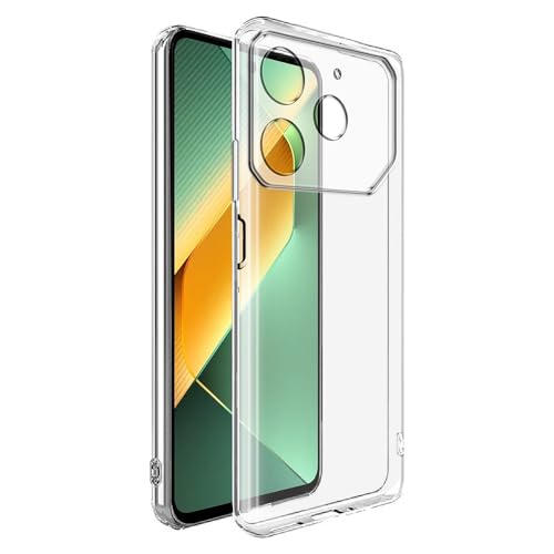 Image of Amazon Brand - Solimo Mobile Cover for Tecno Pova 6 Neo 4G (Soft & Shockproof Back Case with inbuilt Cushioned Edges), Clear