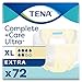 TENA Complete + Care Ultra Adult Incontinence Brief XL Moderate Absorbency 69982, Ultra, 72 Ct