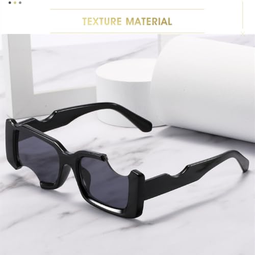 Lunettes de soleil de mode carrées avec protection UV400 rouge