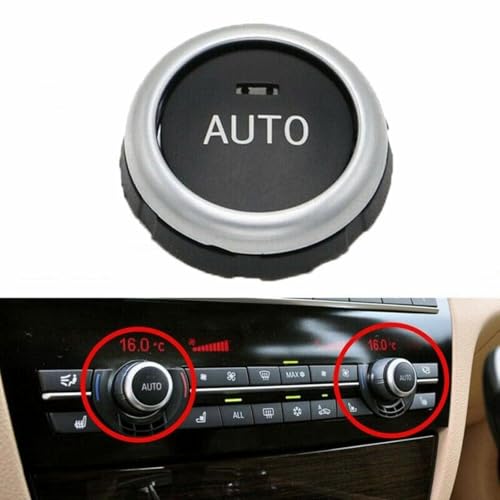 Front/Rear AC Climate Control Knob Button Cover for BMW X5 (2014-2018) / X6 (2014-2019) | Replace OE 61319393931