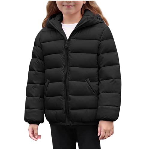 EMATOP Winterjacke Mädchen Warm Leichte Steppjacke Langarm Sport...