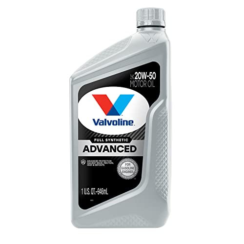 Image of Valvoline Advanced Full Synthetic SAE 20W-50 Motor Oil 1 QT, Case of 6