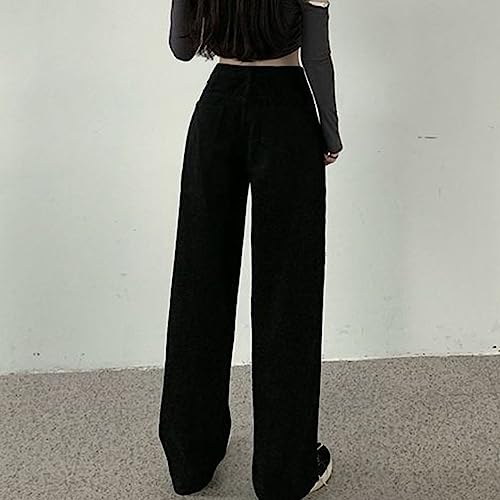 Vintage Boyfriend Jeans Womens Teen Girls Y2K High Waisted Baggy Straight Leg Loose Button Stretch Fit Trendy Jeans2