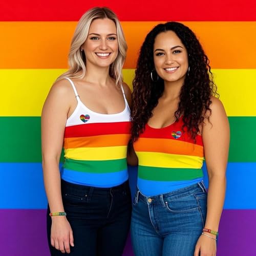 Image of Rainbow Gay Pride Silicone Bracelets, LGBTQ Rubber Bracelet with Temporary Tattoos Stickers Pride Month Accessories for Women Men Bags