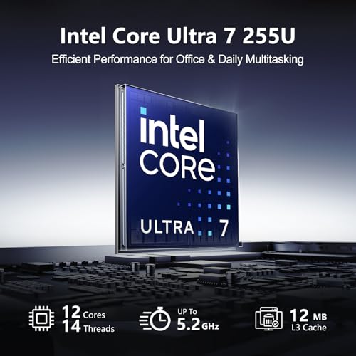 Image of HP 27 inch FHD Touchscreen Intel Ultra 7 AI All-in-One Desktop Computer, 27 inch FHD Touchscreen, Intel Ultra 7 255U, PCONLINE Customized 16GB-64GB DDR5, 1TB-2TB SSD, Wired Keyboard & Mouse, Wi-Fi 6, Win11Pro