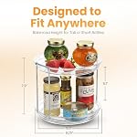 Oizeir Clear Two Tier Lazy Susan Organizer - Image 2