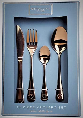 16 Piece Cutlery Set - Heart