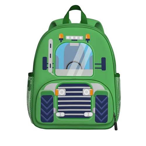 Image of Tractor Toddler Backpack for Little Kids Water Resistance Kindergarten Preschool Bags Children Schoolbag Cute 3D Animal Cartoon Backpacks Gifts for Baby Boys Girls