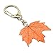 Maple Leaf Keychain Fall Leaves Key Chain Canada Wristlet Keychain Handmade Fall Car Key Bag Keyring Autumn Jewelry Gifts for Women Orange Handbag Charms