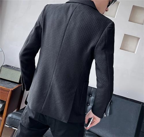 Men Spring Blazer Business Slim Solid Color Official Groom Dress Coat Plus Size Formal Suit Jacket4