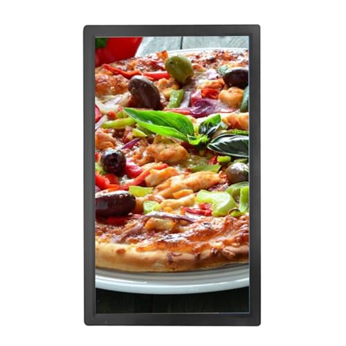 HZEPDVT Marco De Fotos Digital HD De 24, 27 Y 32 Pulgadas, Máquina De Publicidad For Edificios, Reproductor De Video, Fácil De Configurar, con Sensor De Movimiento(Black,24 Inches)