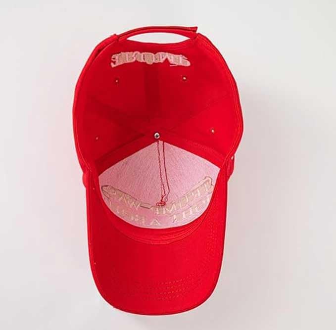 Baseball Hat Embroidery 2028 for Trump Flag Cap with Adjustable Strap for Men & Women, Golf Hat Red - Image 3