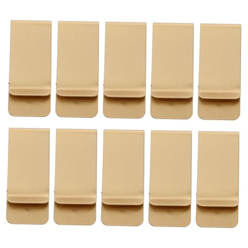 VALICLUD Brass Money Clip Clips Steel Money Clip Money Clip Card Holder Minimalist Money Clip Large Money Clip