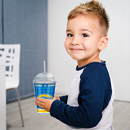Image of Rico Industries NFL Football Rookie of The Year 12oz Acrylic Tumbler, Youth Tumbler with Swirly Straw