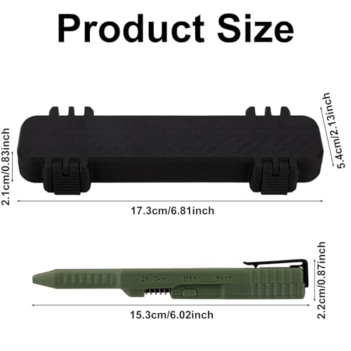 Stylo EDC original mécanisme coulissant imprimé en 3D rechargeable - 2