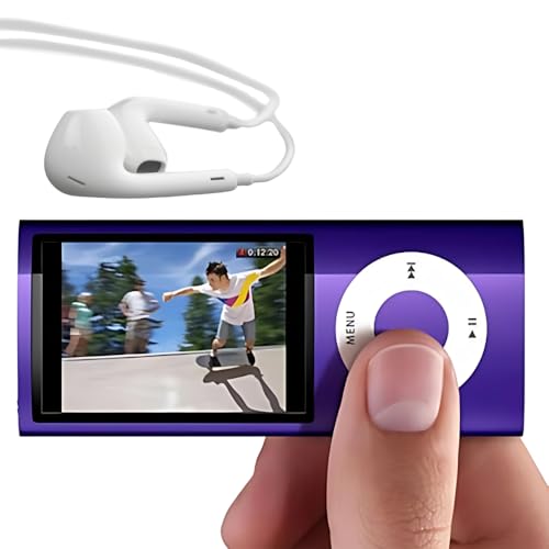 Image of Drumstone 𝟏𝟓 𝐘𝐄𝐀𝐑𝐒 𝐖𝐀𝐑𝐑𝐀𝐍𝐓𝐘 2025 MP4 Player with Video /Audio Recording, FM Radio, E-Book Reader, Touch Controls | Expandable to 32GB | USB File Transfer | Portable Music Device - Purple