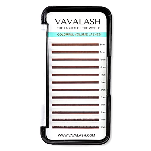 VAVALASH Colored Individual Lash Extensions 0.07mm D Curl White 8-15mm
