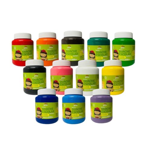 Kit 6/12 Cores Tinta Guache - 250ml (12)