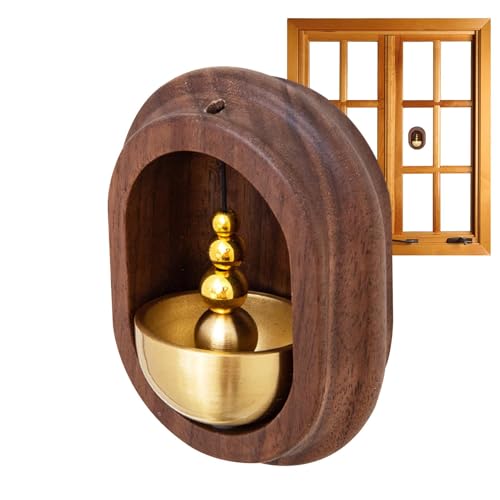 Sonnette d'entrée de porte magnétique en bois élégant pour boutique et maison