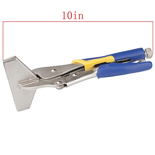 P1 Tools Sheet Metal Clamp Locking Pliers 10 Inch-High Carbon Steel Duckbill Pliers #TOP2