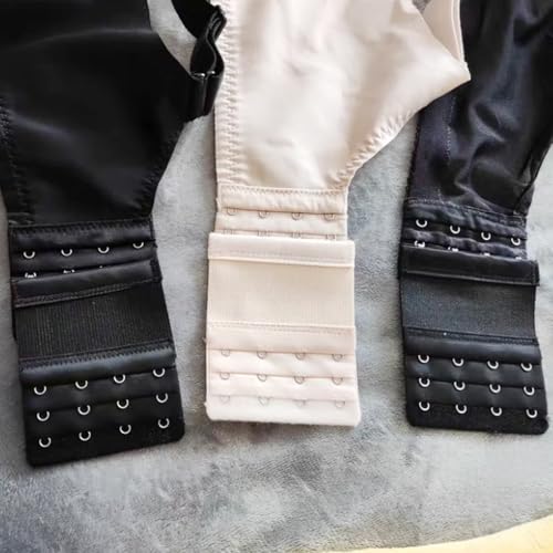 Image of Bra Strap Extenders, Women Elastic Extensions Bra Extender Set, 6 Piece,Skin,White,Black