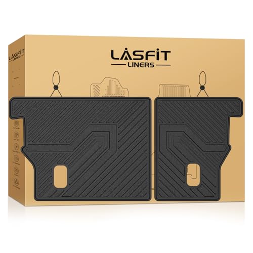 Image of LASFIT Rear Seat Back Protector for Honda CRV 2012-2016 | All Weather TPE Pet Friendly Custom Fit CR-V Second Row Back Seat Cover Backseat Mat Liner Accessories, Black